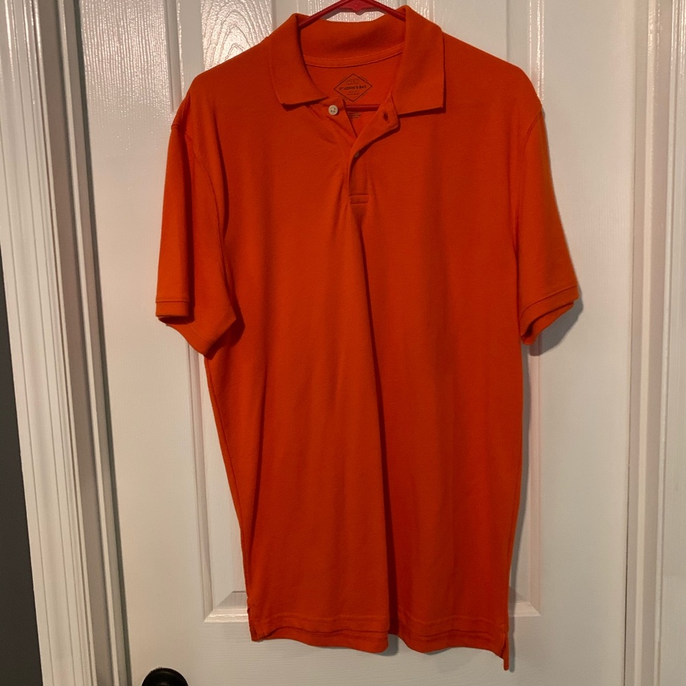 Orange men’s polo shirt